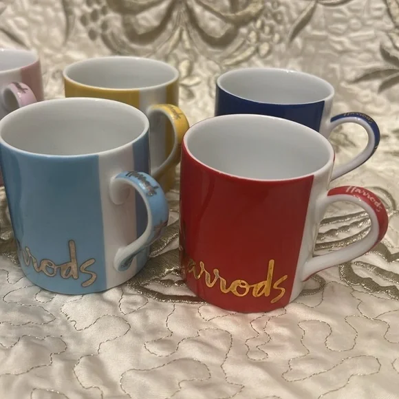 Harrods - espresso mugs set of 6 - NWOT - Picture 2 of 5